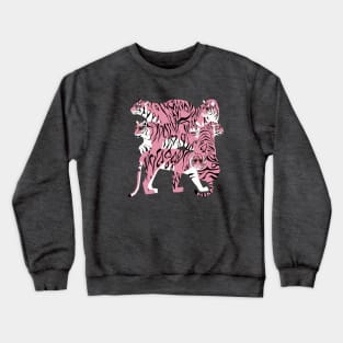 Pink Love Tigers Crewneck Sweatshirt